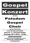 Benefizkonzert am 29.11.2015